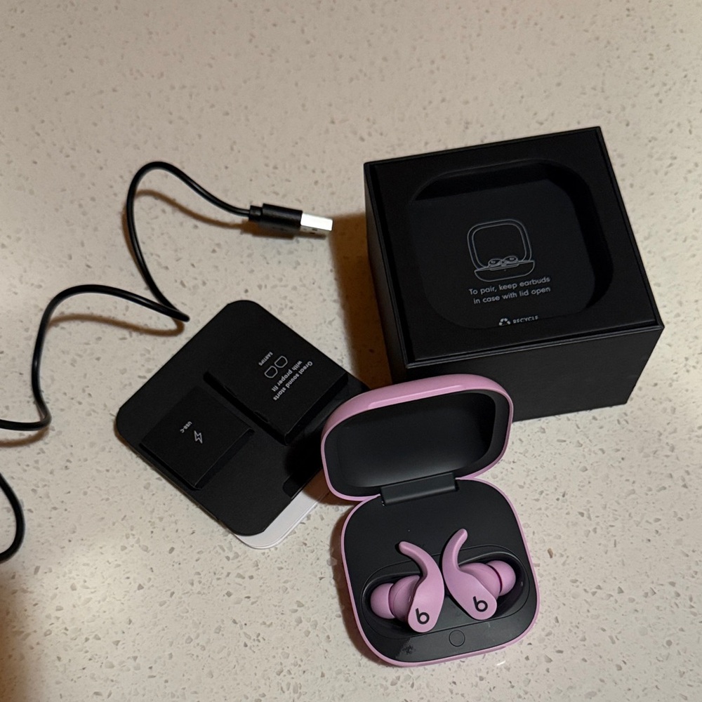 Beats by Dre light Purple Earbud Headphones